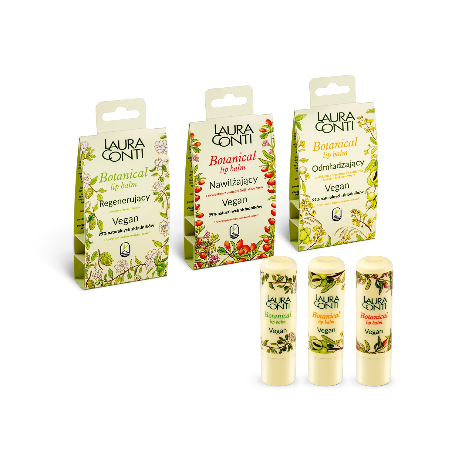 Balsam de buze hidratant cu extract de goji si aloe vera - 4,8g Laura Conti - Image 3