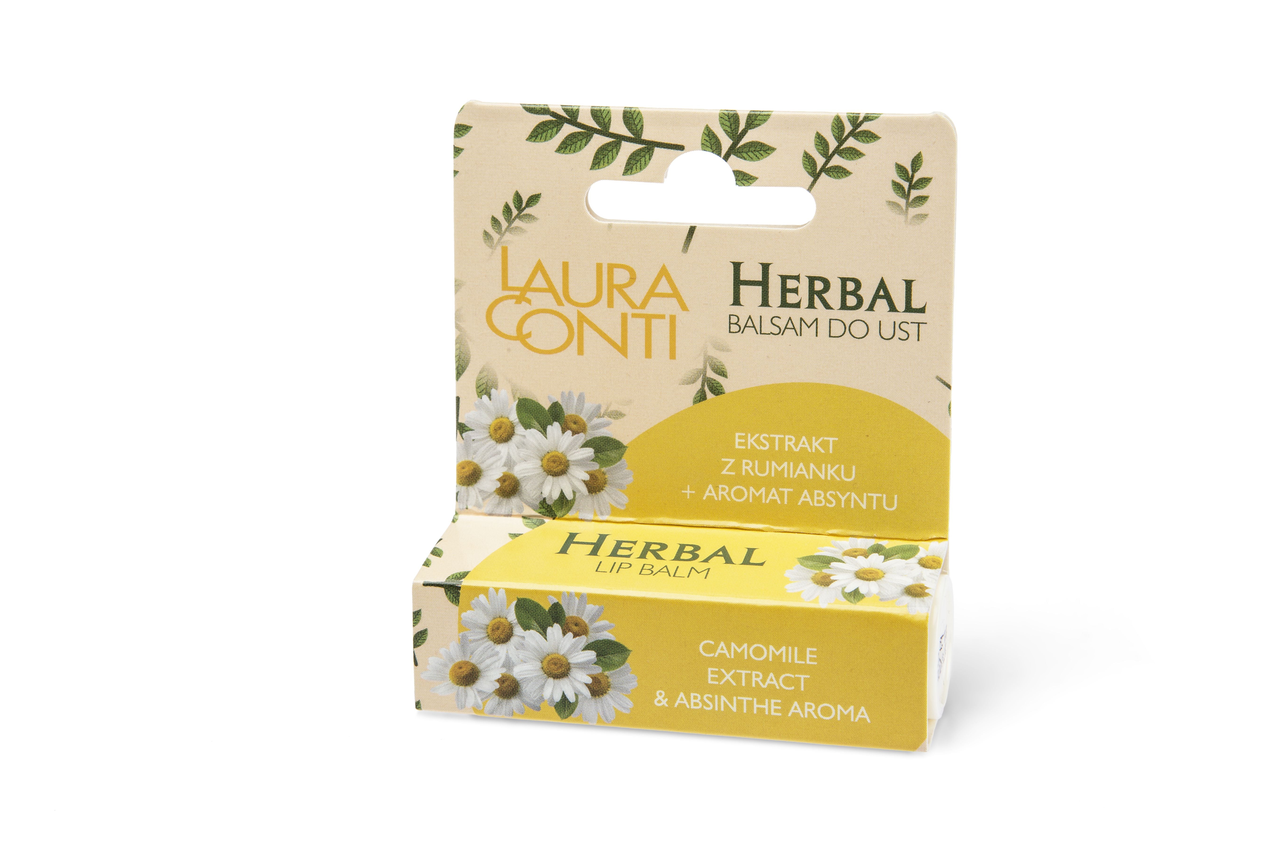 Balsam de buze cu extract de musetel 4,8 g Herbal Laura Conti