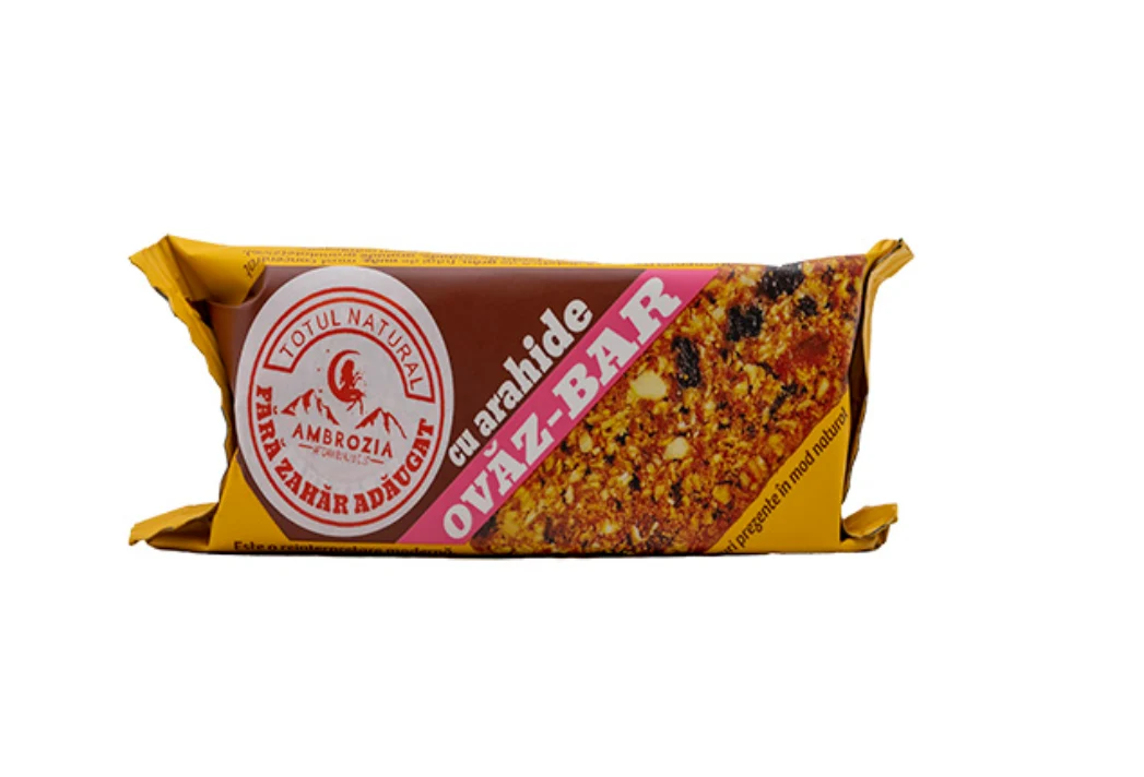 Baton cu ovaz, arahide si fructe uscate - 60g Ambrozia