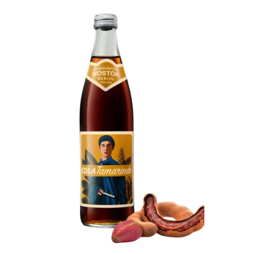 Bautura racoritoare carbogazoasa cu cola si tamarind 330ml Wostok