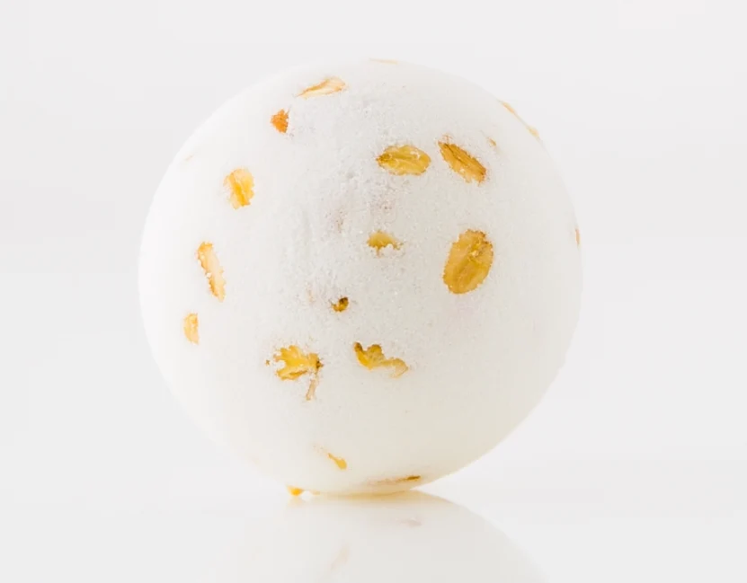 Bomba de baie efervescenta Amber Goat Milk - 125g Green Cosmetics