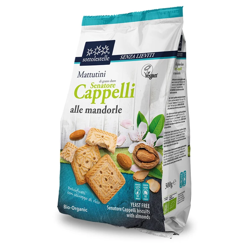 Biscuiti vegani cu migdale bio 300g Sottolestelle