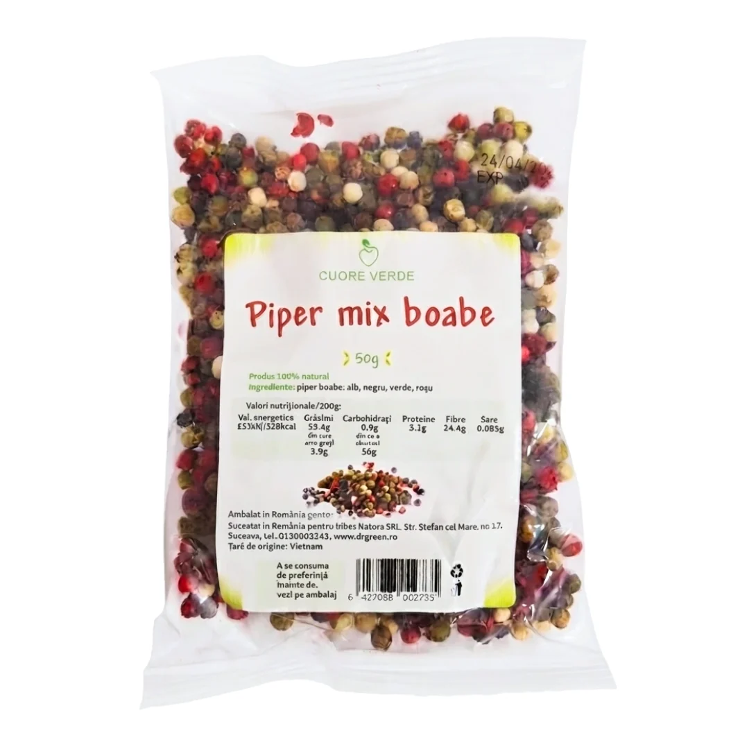 Boabe de piper mix 50g Cuore Verde