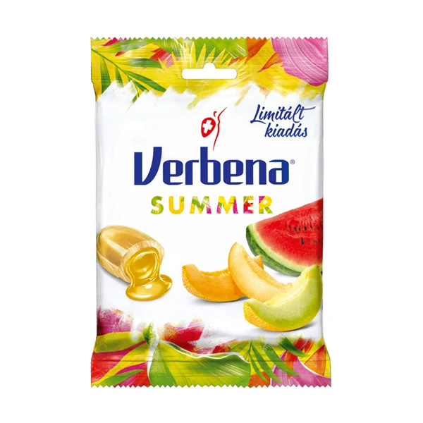 Bomboane umplute cu pepene galben si vitamina C 60g Verbena
