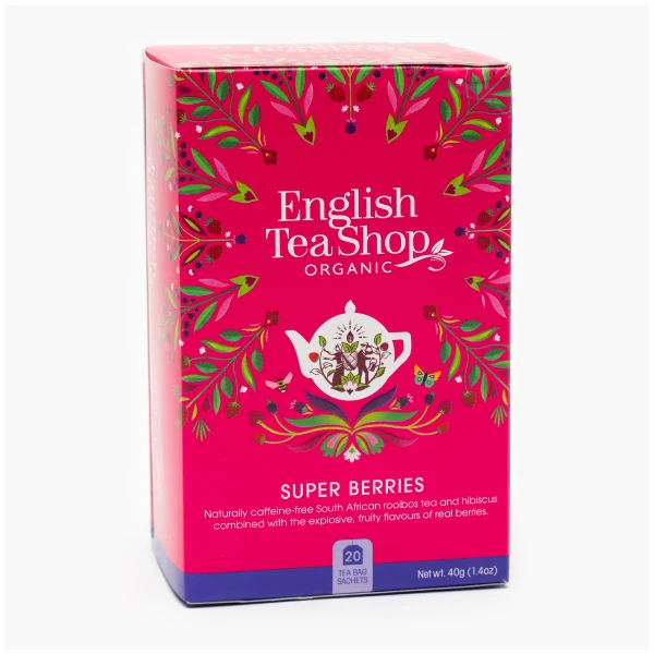 Ceai Super Berries bio (20 X 2 g) 40g English Tea Shop