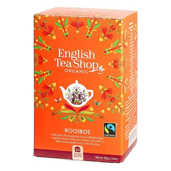 Ceai bio Rooibos (20 X 2g) 40g English Tea Shop