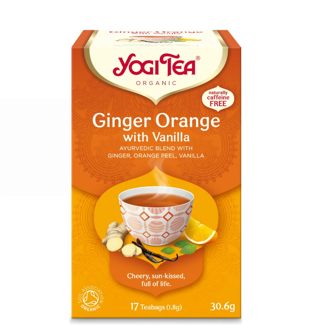 Ceai Bio de ghimbir portocala si vanilie 17x1,8g Yogi Tea