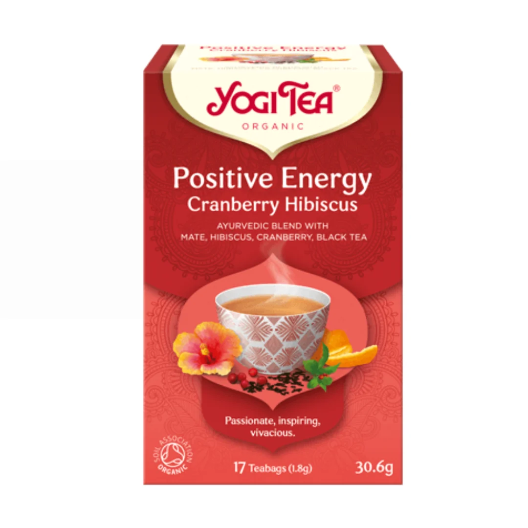 Ceai energie pozitiva merisor si hibiscus 17x1,8 g Yogi Tea