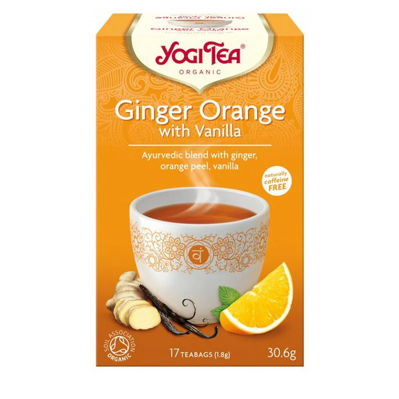Ceai ghimbir portocale vanilie bio 17x1,8g Yogi Tea