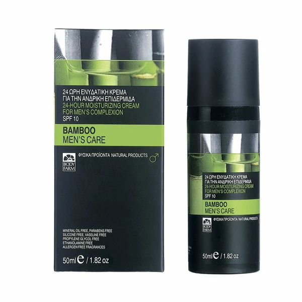 Crema de fata 24h hidratanta cu bambus pentru barbati 50ml Body Farm