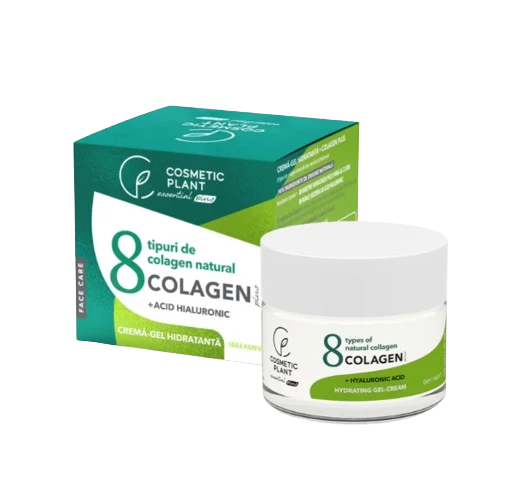 Crema gel hidratanta COLAGEN Plus & acid hialuronic & aloe vera 50 ml Cosmetic Plant