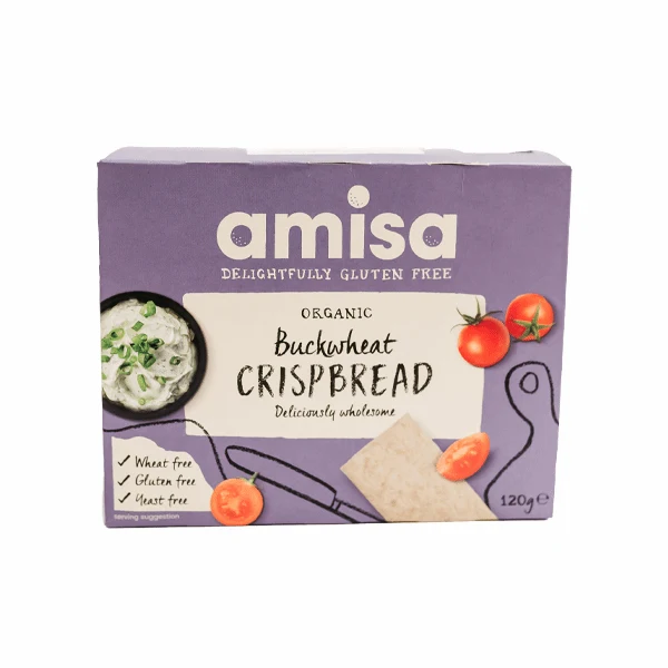 Paine crocanta de hriaca organica fara gluten 100g Amisa