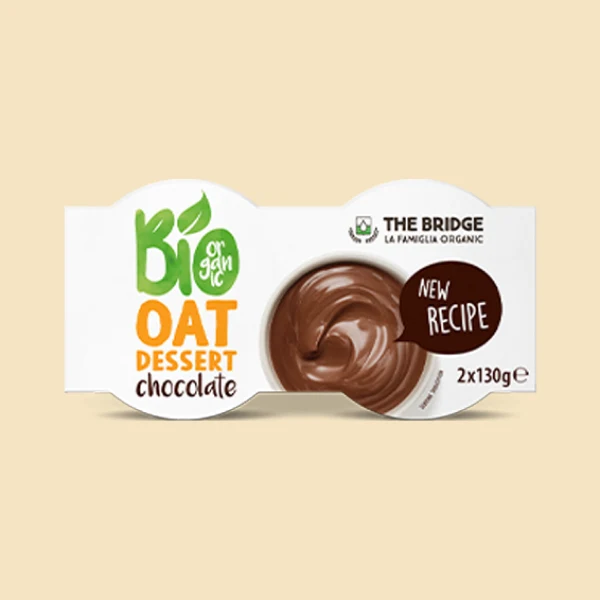 Desert bio de ciocolata (2 x 130 g) 260 g The Bridge