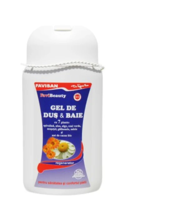 Gel de dus  cu 7 plante - 300ml Favisan