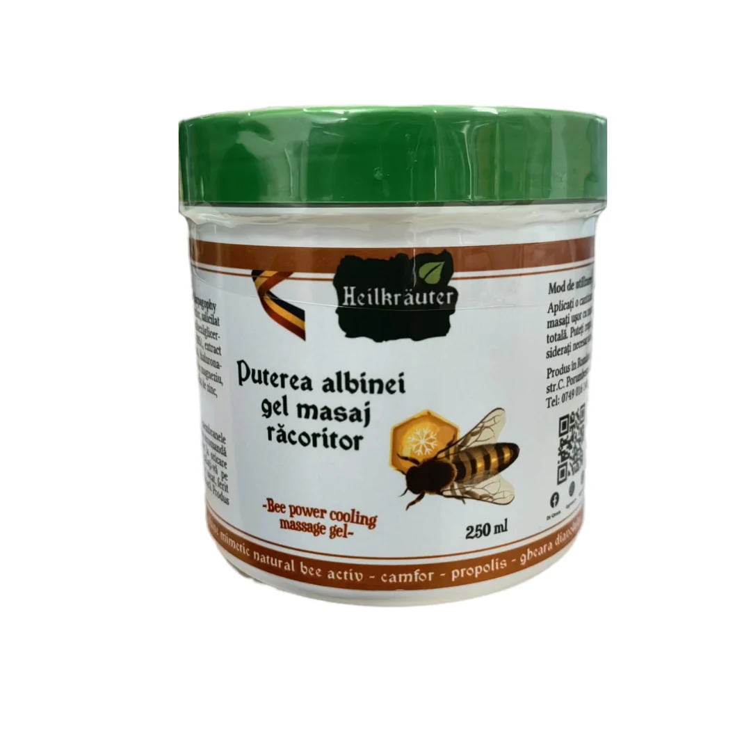Gel masaj racoritor puterea albinei 250ml Heilkrauter