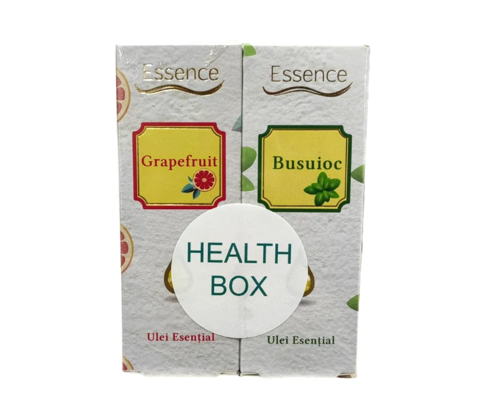 Health Box Ulei Esential de Grapefruit 10ml + Ulei Esential de Busuioc 10ml Essence