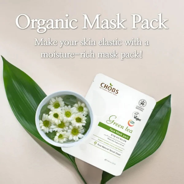 Masca Bio cu ceai verde pentru fata 25ml CHOBS - Image 2