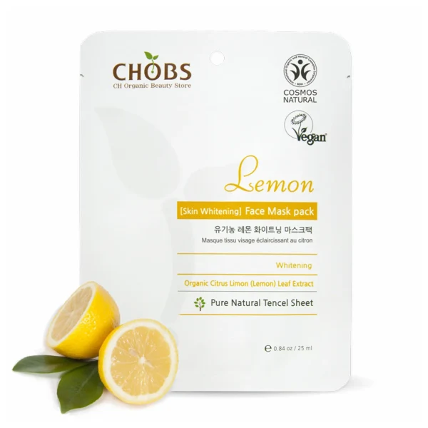 Masca bio iluminatoare pentru fata cu lamaie 25ml CHOBS