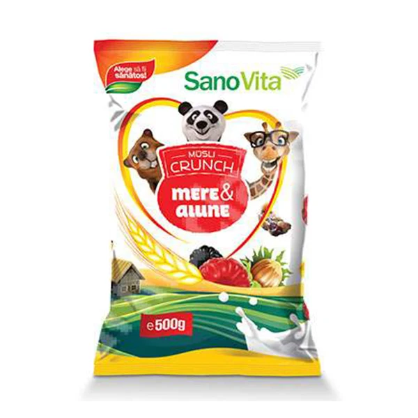 Musli Crunch Alune si Mere 500g SanoVita