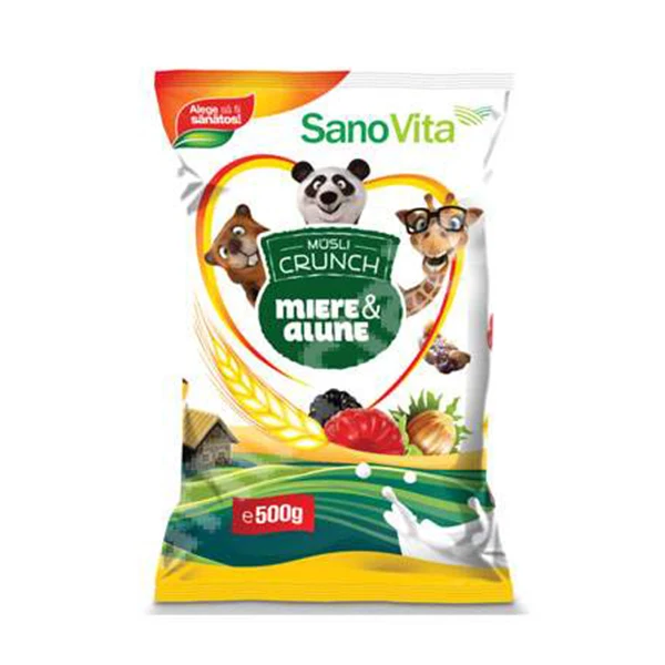 Musli Crunch Miere si Alune 500g SanoVita