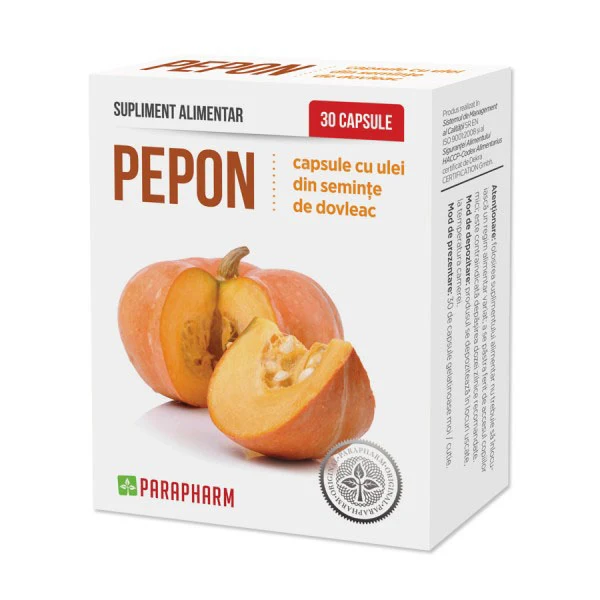 Pepon cu ulei de dovleac 30cps Parapharm