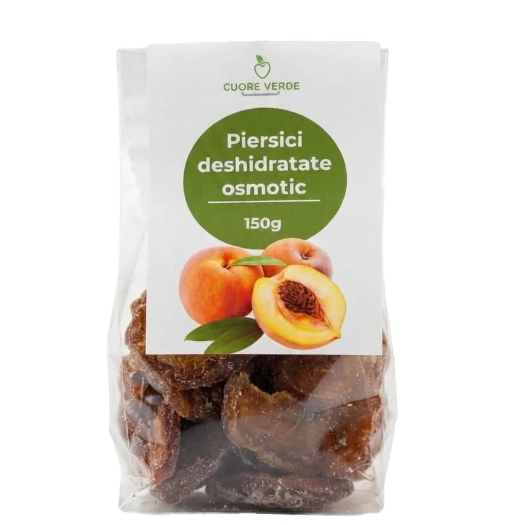 Piersici deshidratate osmotic 150g Cuore Verde