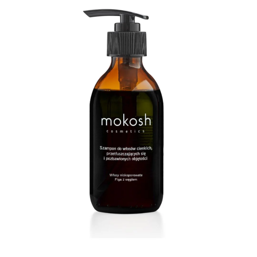 Sampon pentru par subtire, gras si lipsit de volum cu smochine & carbune - 200 ml Mokosh