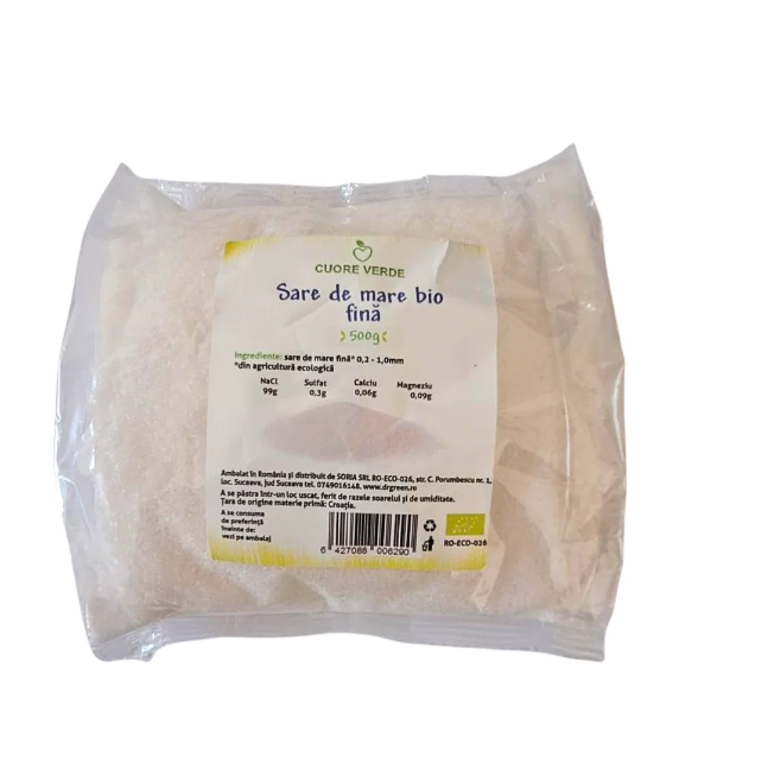 Sare marina bio 500g Cuore Verde