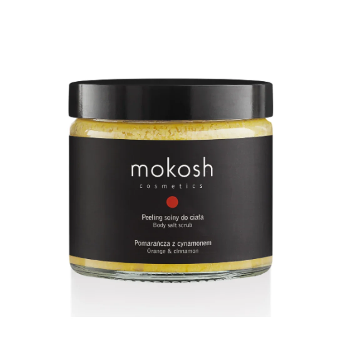 Scrub cu sare pentru corp cu portocala & scortisoara - 300 g Mokosh