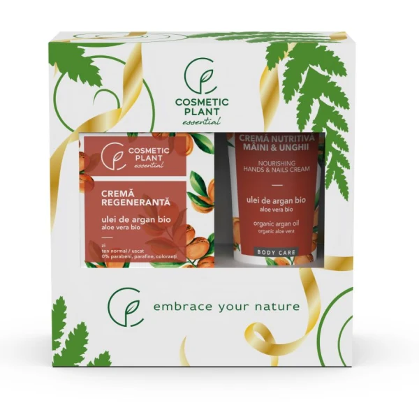 Set Crema de fata + Crema de maini cu ulei de argan și aloe vera Cosmetic Plant