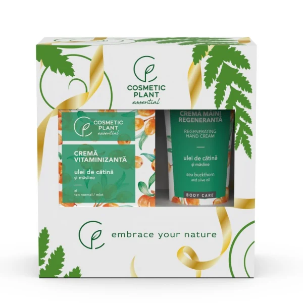 Set Crema de fata + Crema de maini cu catina si masline Cosmetic Plant