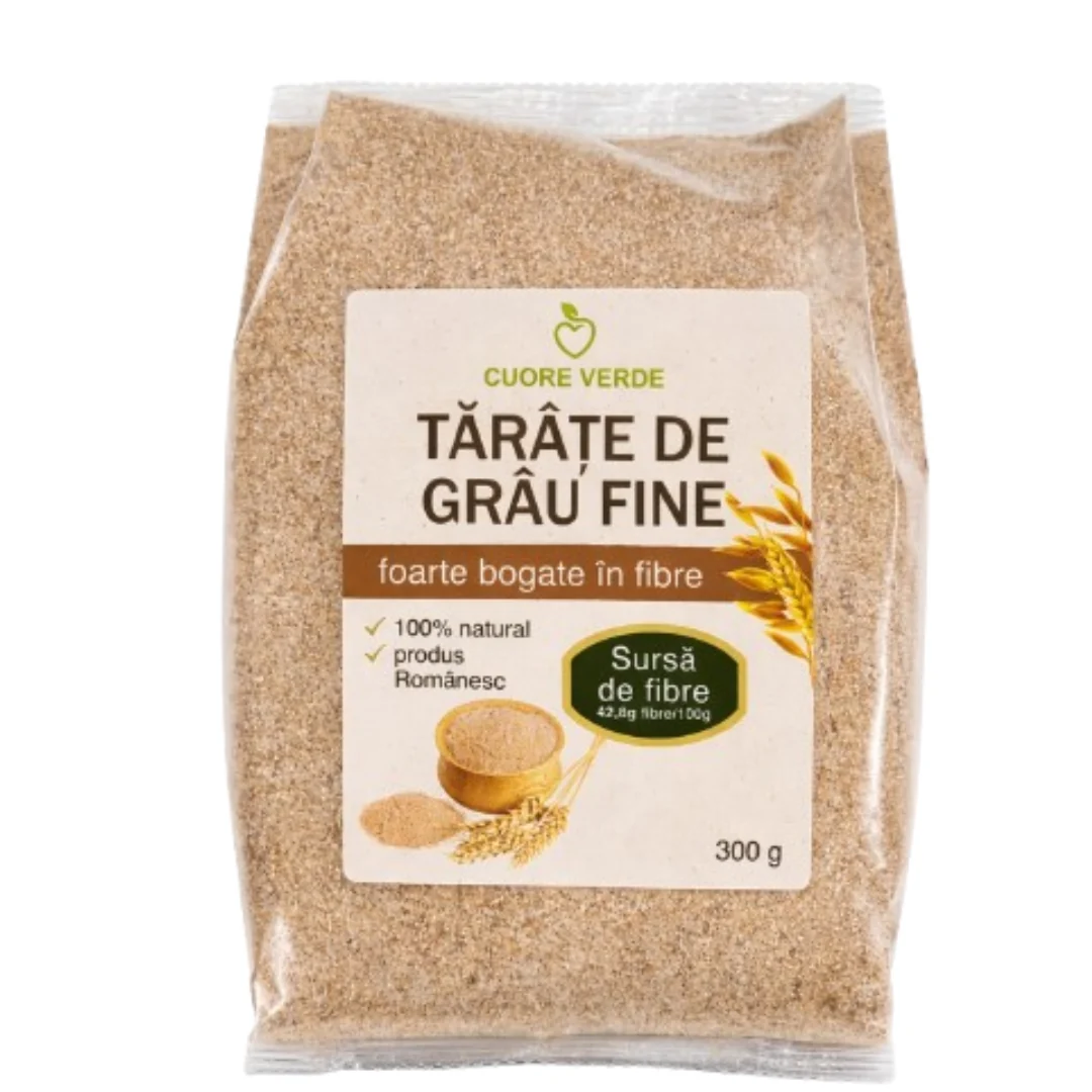 Tarate de grau fine 300g Cuore Verde