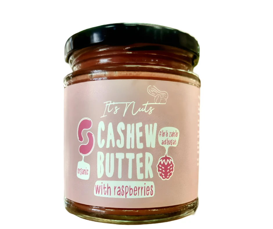 Unt de caju cu zmeura Bio 200g It's Nuts