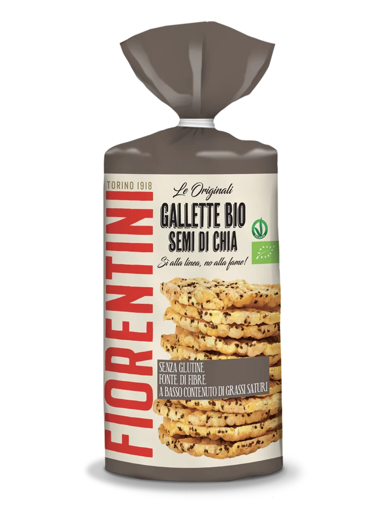 Vafe bio de porumb cu chia fara gluten 120g Fiorentini