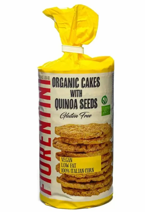 Vafe bio de porumb cu quinoa fara gluten 120g Fiorentini
