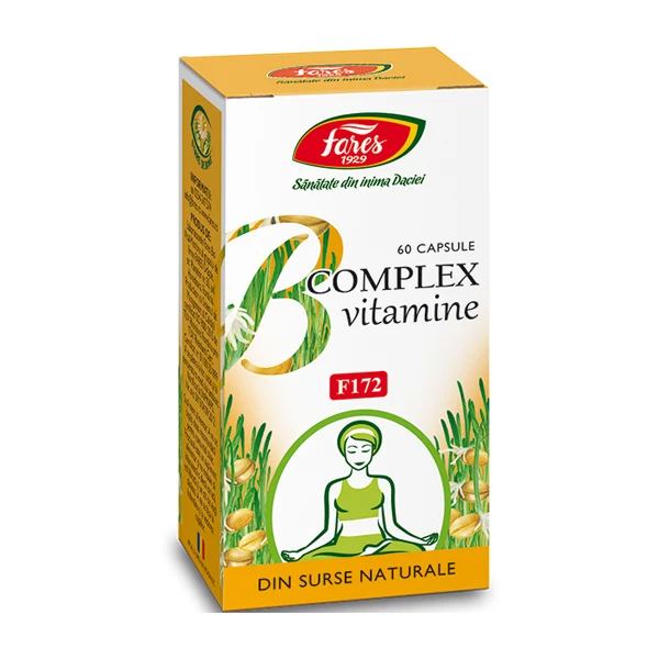 Vitamina B complex vitamine naturale 60cps Fares