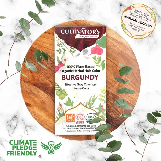 Vopsea bio din plante Burgundy 100g Cultivator's - Image 2