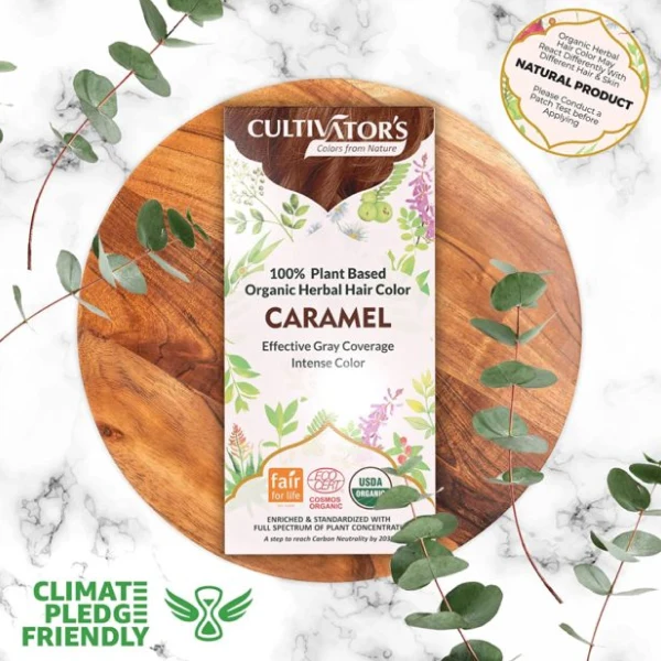 Vopsea bio din plante Caramel 100g Cultivator's - Image 2